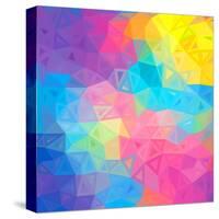 Colorful Abstract Triangles-art_of_sun-Stretched Canvas