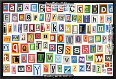 colorful alphabet made of magazine clippings and letters isolated on white prints donatas1205 allposters com