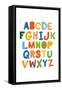 Colorful Alphabet-Becky Thorns-Framed Stretched Canvas
