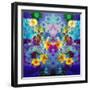 Colorful and Symmetric Photographic Layer Work of Blossoms-Alaya Gadeh-Framed Photographic Print