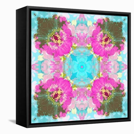 Colorful and Symmetric Photographic Layer Work of Blossoms-Alaya Gadeh-Framed Stretched Canvas