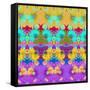 Colorful and Symmetric Photographic Layer Work of Blossoms-Alaya Gadeh-Framed Stretched Canvas