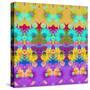 Colorful and Symmetric Photographic Layer Work of Blossoms-Alaya Gadeh-Stretched Canvas