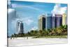 Colorful Architecture - Miami Beach - Florida-Philippe Hugonnard-Stretched Canvas