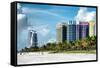 Colorful Architecture - Miami Beach - Florida-Philippe Hugonnard-Framed Stretched Canvas