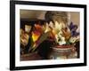 Colorful artificial flowers and pottery, Santa Fe, New Mexico, USA-Jerry Ginsberg-Framed Photographic Print