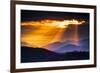 Colorful Autumn Sunrise over the Smoky Mountains-Dean Fikar-Framed Photographic Print