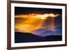 Colorful Autumn Sunrise over the Smoky Mountains-Dean Fikar-Framed Photographic Print