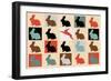 Colorful-Baby-Rabbits 10000-Mark Ashkenazi-Framed Giclee Print