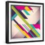 Colorful Background with Designed Elegant Abstraction. Vector Illustration.-Radoman Durkovic-Framed Art Print