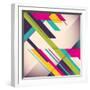 Colorful Background with Designed Elegant Abstraction. Vector Illustration.-Radoman Durkovic-Framed Art Print