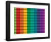 Colorful Background With Horizontal Lines-maxmitzu-Framed Art Print