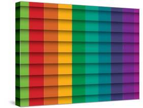 Colorful Background With Horizontal Lines-maxmitzu-Stretched Canvas