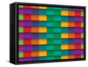 Colorful Background With Horizontal Lines-maxmitzu-Framed Stretched Canvas