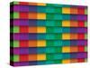 Colorful Background With Horizontal Lines-maxmitzu-Stretched Canvas