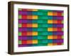 Colorful Background With Horizontal Lines-maxmitzu-Framed Art Print