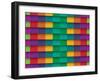 Colorful Background With Horizontal Lines-maxmitzu-Framed Art Print