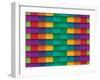 Colorful Background With Horizontal Lines-maxmitzu-Framed Art Print