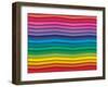 Colorful Background With Horizontal Wave Lines-maxmitzu-Framed Art Print