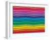 Colorful Background With Horizontal Wave Lines-maxmitzu-Framed Art Print