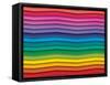 Colorful Background With Horizontal Wave Lines-maxmitzu-Framed Stretched Canvas