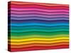 Colorful Background With Horizontal Wave Lines-maxmitzu-Stretched Canvas