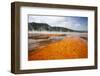 Colorful Bacteria Mat Surrounding Grand Prismatic Spring-CrackerClips Stock Media-Framed Photographic Print