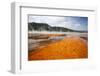 Colorful Bacteria Mat Surrounding Grand Prismatic Spring-CrackerClips Stock Media-Framed Photographic Print