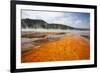 Colorful Bacteria Mat Surrounding Grand Prismatic Spring-CrackerClips Stock Media-Framed Photographic Print