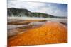 Colorful Bacteria Mat Surrounding Grand Prismatic Spring-CrackerClips Stock Media-Mounted Photographic Print