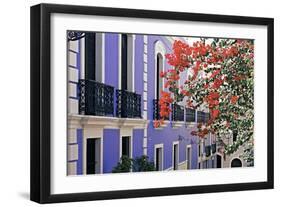 Colorful Balconies of San Juan, Puerto Rico-George Oze-Framed Photographic Print