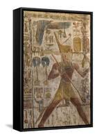 Colorful Bas-Relief, Ramses Ii, Luxor Temple, Luxor, Thebes, Egypt, North Africa, Africa-Richard Maschmeyer-Framed Stretched Canvas