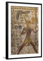 Colorful Bas-Relief, Ramses Ii, Luxor Temple, Luxor, Thebes, Egypt, North Africa, Africa-Richard Maschmeyer-Framed Photographic Print