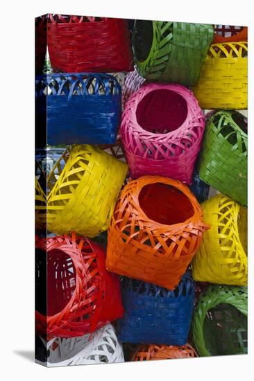 Colorful Baskets, Manila, Philippines-Keren Su-Stretched Canvas