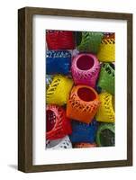 Colorful Baskets, Manila, Philippines-Keren Su-Framed Photographic Print