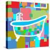 Colorful Bath I-Yashna-Stretched Canvas