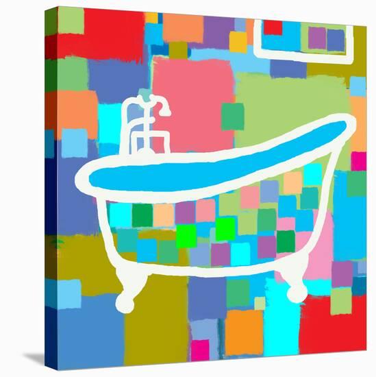 Colorful Bath I-Yashna-Stretched Canvas