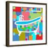 Colorful Bath I-Yashna-Framed Art Print