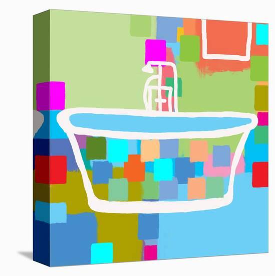 Colorful Bath II-Yashna-Stretched Canvas