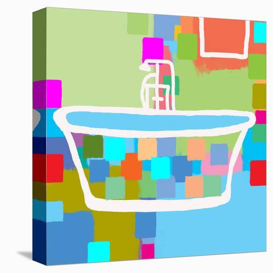 Colorful Bath II-Yashna-Stretched Canvas