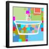 Colorful Bath II-Yashna-Framed Art Print