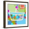 Colorful Bath II-Yashna-Framed Art Print