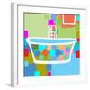 Colorful Bath II-Yashna-Framed Art Print