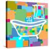 Colorful Bath III-Yashna-Stretched Canvas