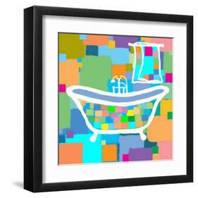 Colorful Bath III-Yashna-Framed Art Print