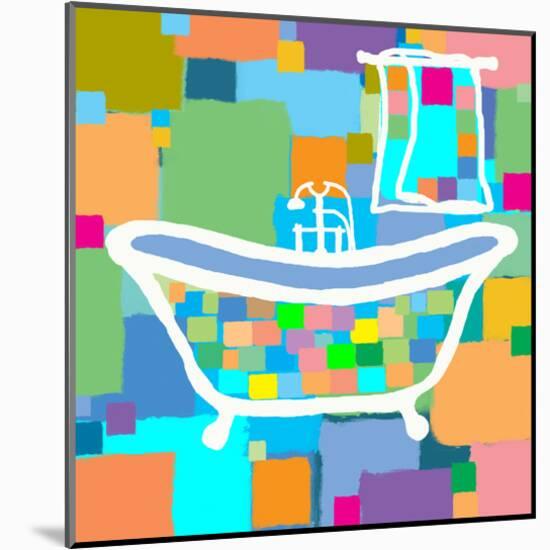 Colorful Bath III-Yashna-Mounted Art Print