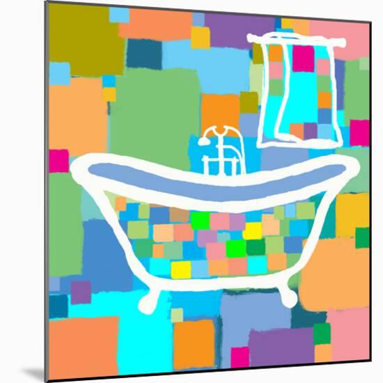 Colorful Bath III-Yashna-Mounted Art Print