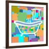 Colorful Bath III-Yashna-Framed Art Print