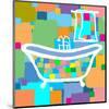 Colorful Bath III-Yashna-Mounted Art Print