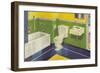 Colorful Bathroom-null-Framed Art Print
